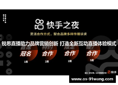 锐思直播助力品牌营销创新 打造全新互动直播体验模式